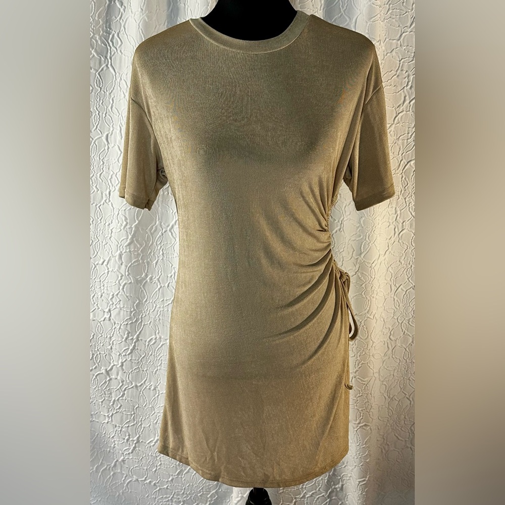 Elegant Tan Swim Coverup